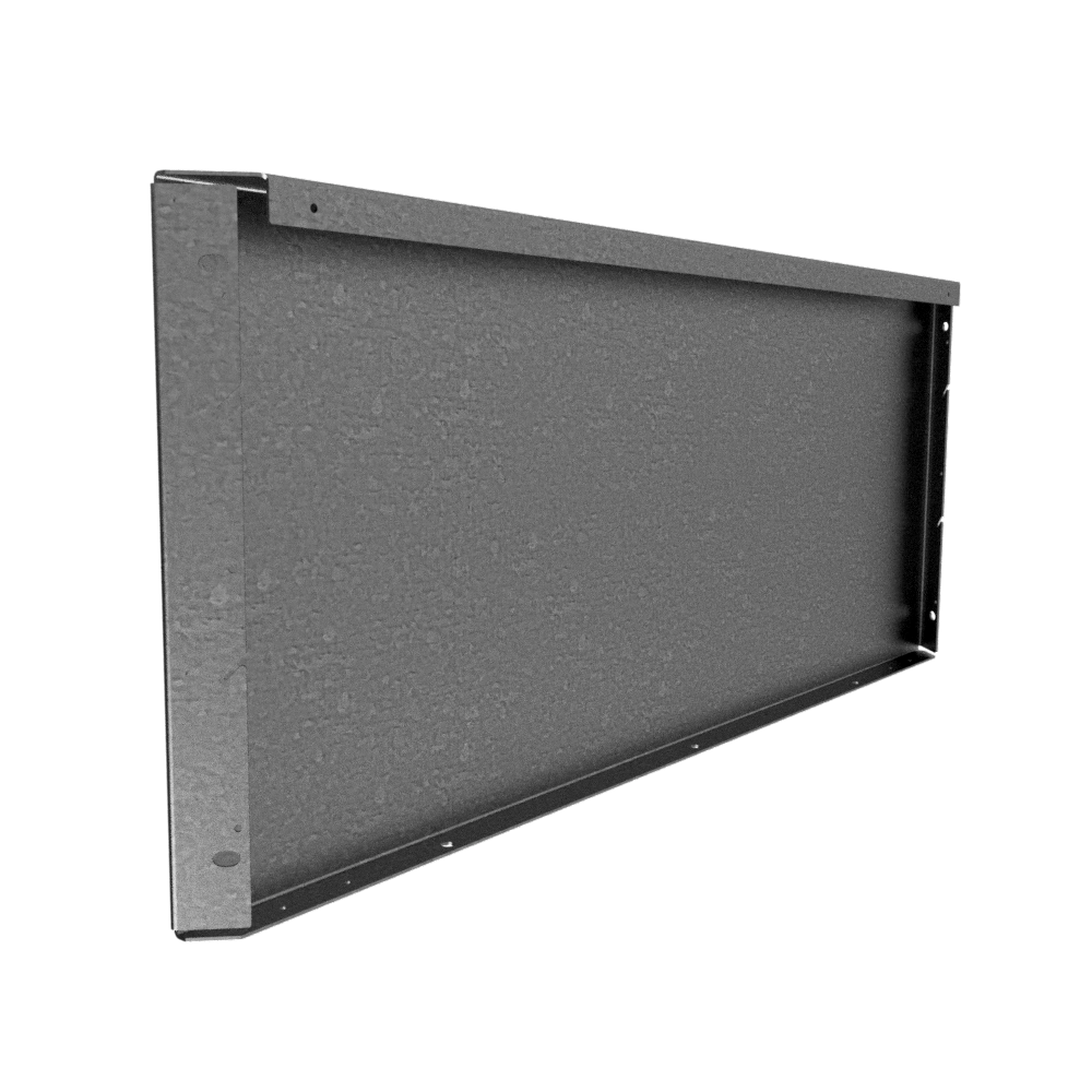 Straightcurve Zero-Flex Planter Panel Galvanised 400mm tall x 1000mm - Bundle (10 Panels)