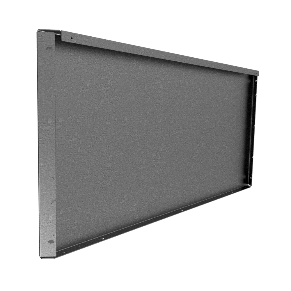 Straightcurve Zero-Flex Planter Panel Galvanised 560mm Tall x 1200mm - Bulk (10 Panels)