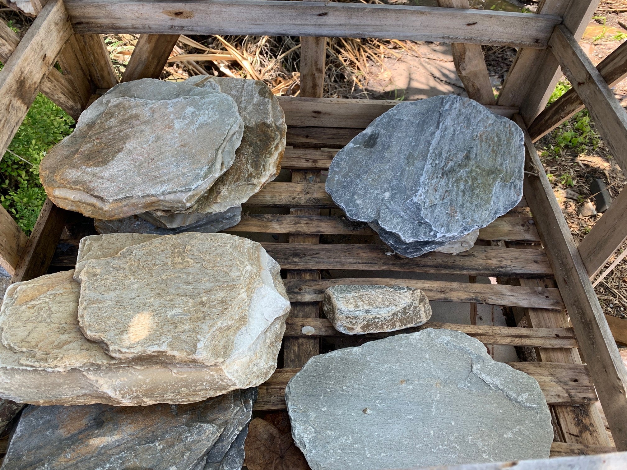 Natural Stone Steppers & Pavers Now In the Yard