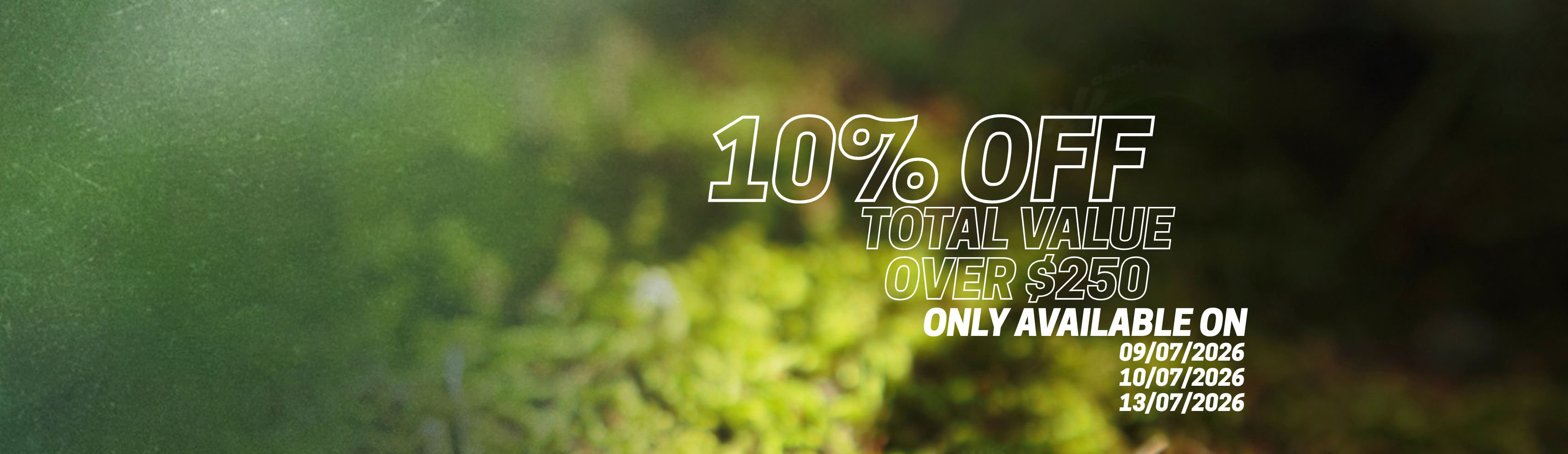 10% OFF ORDERS OVER $250