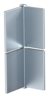 Hedge 100mm Clear Adonised Aluminum Corner Joiner