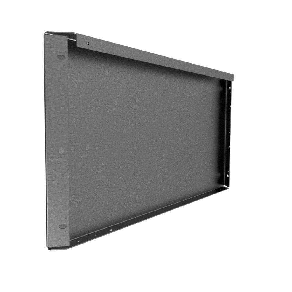 Straightcurve Zero-Flex Planter Panel Galvanised 400mm Tall x 800mm