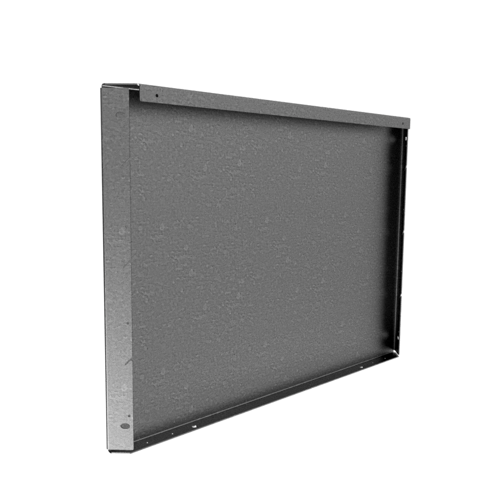 Straightcurve Zero-Flex Planter Panel Galvanised 560mm Tall x 800mm
