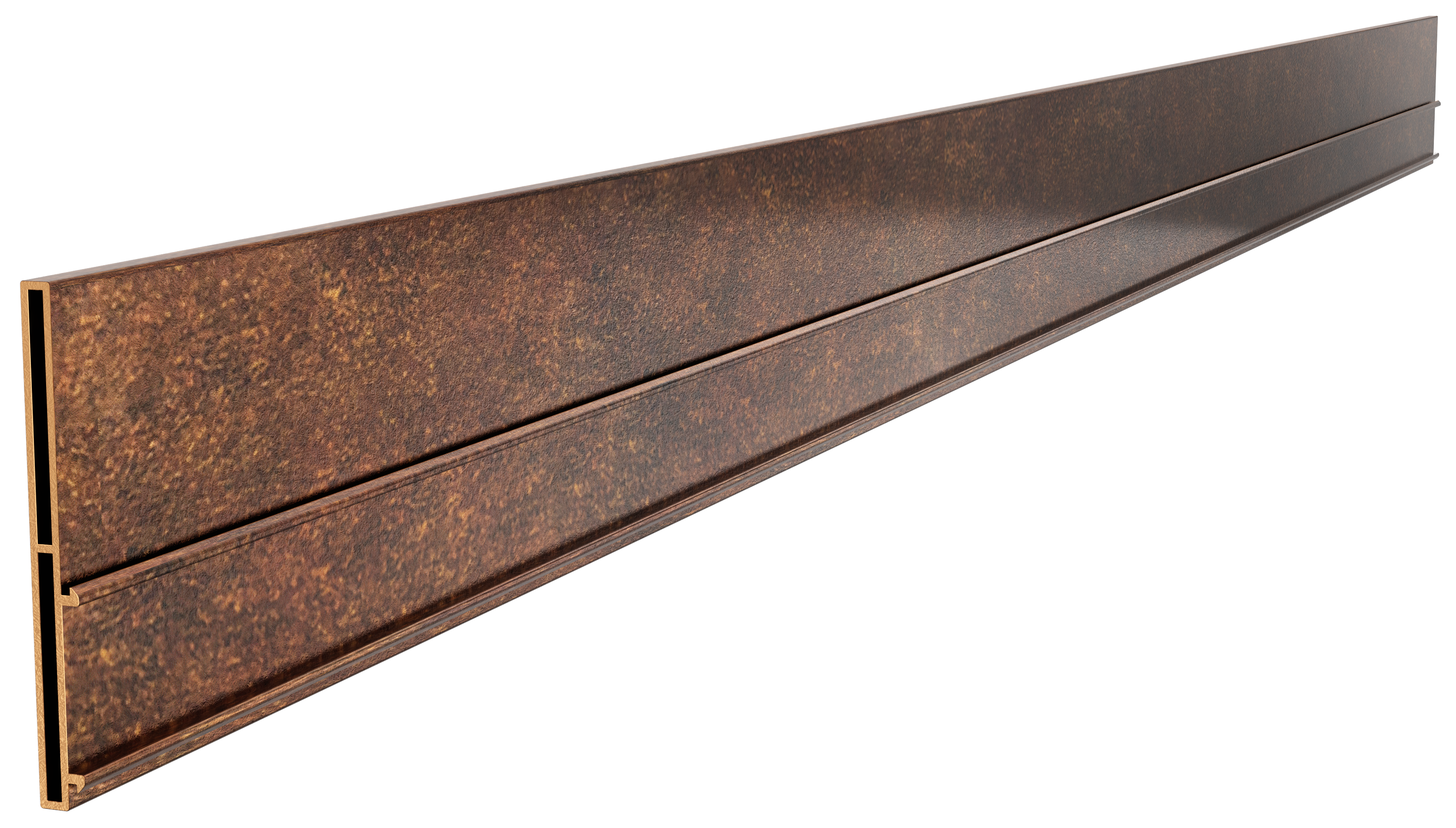 Hedge 100mm Heavy Duty Weathered Steel Aluminium Garden Edging