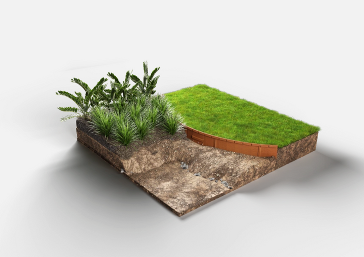 Straightcurve Flex Garden Edging Weathered 150mm - Pallet (50 Pieces)