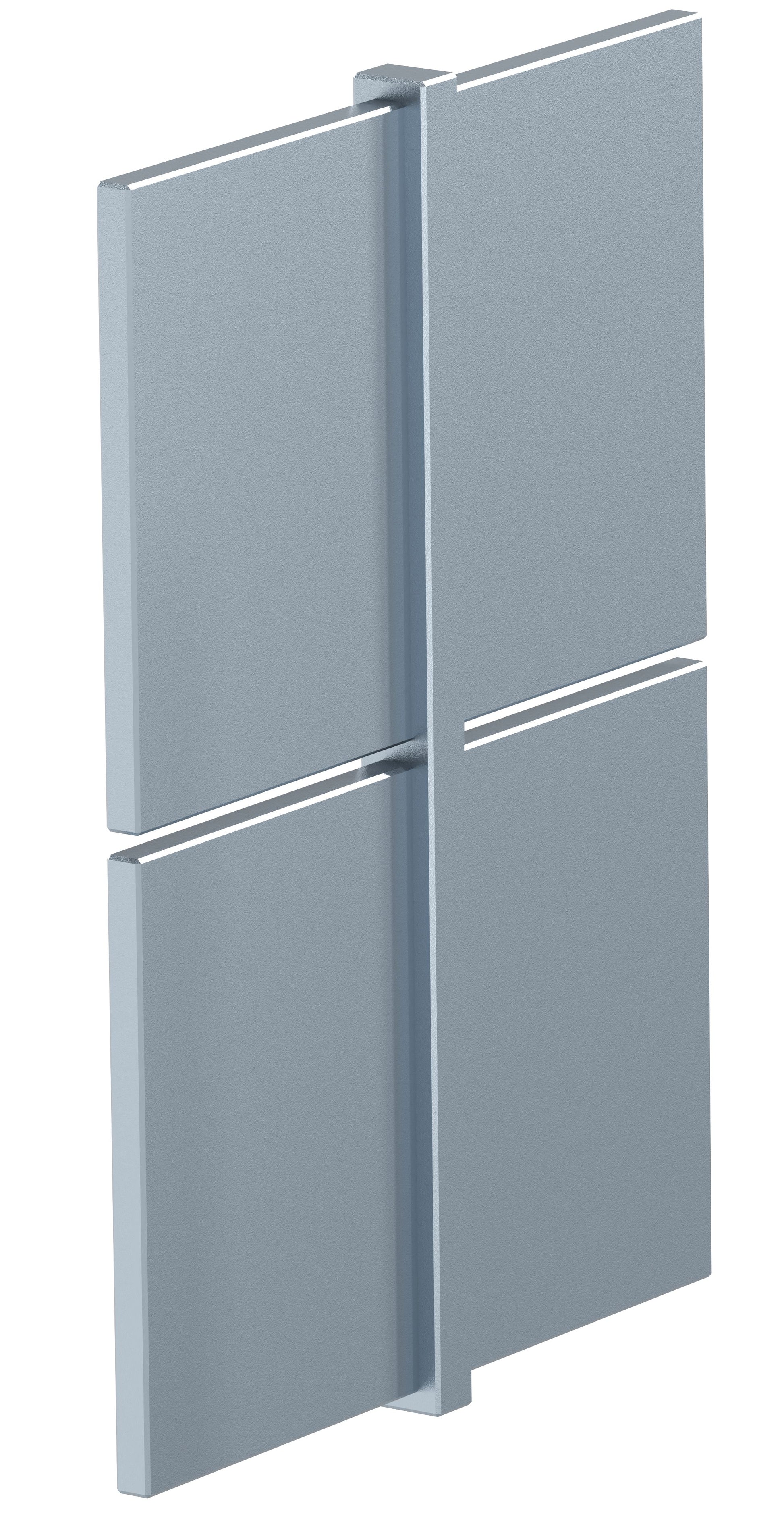 Hedge 100mm Adonised Steel Aluminum Straight Joiner