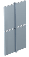 Hedge 100mm Adonised Steel Aluminum Straight Joiner