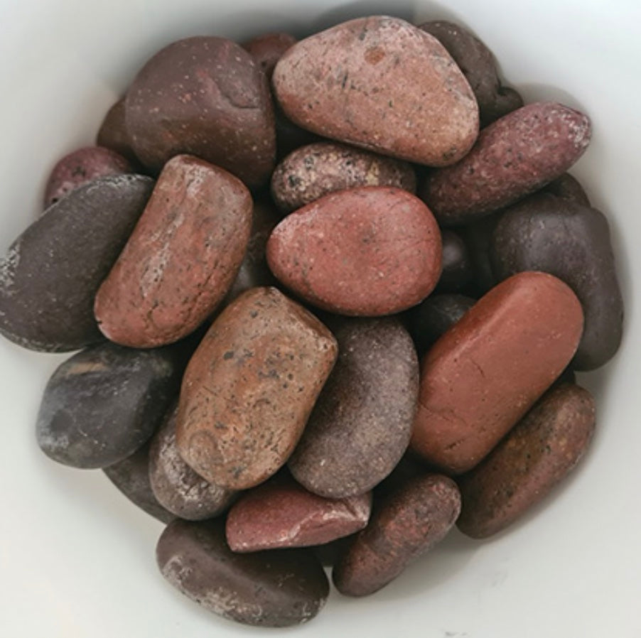 Kashmiri Pebble Polished Red