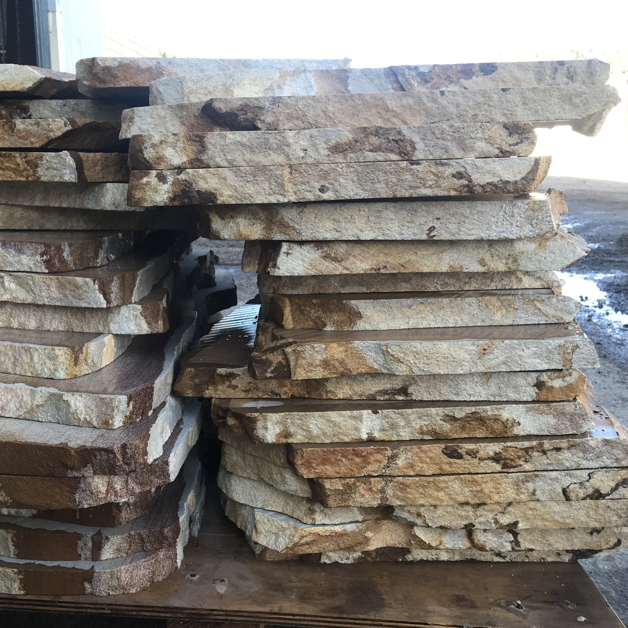 Crazy Sawn Sandstone Slabs