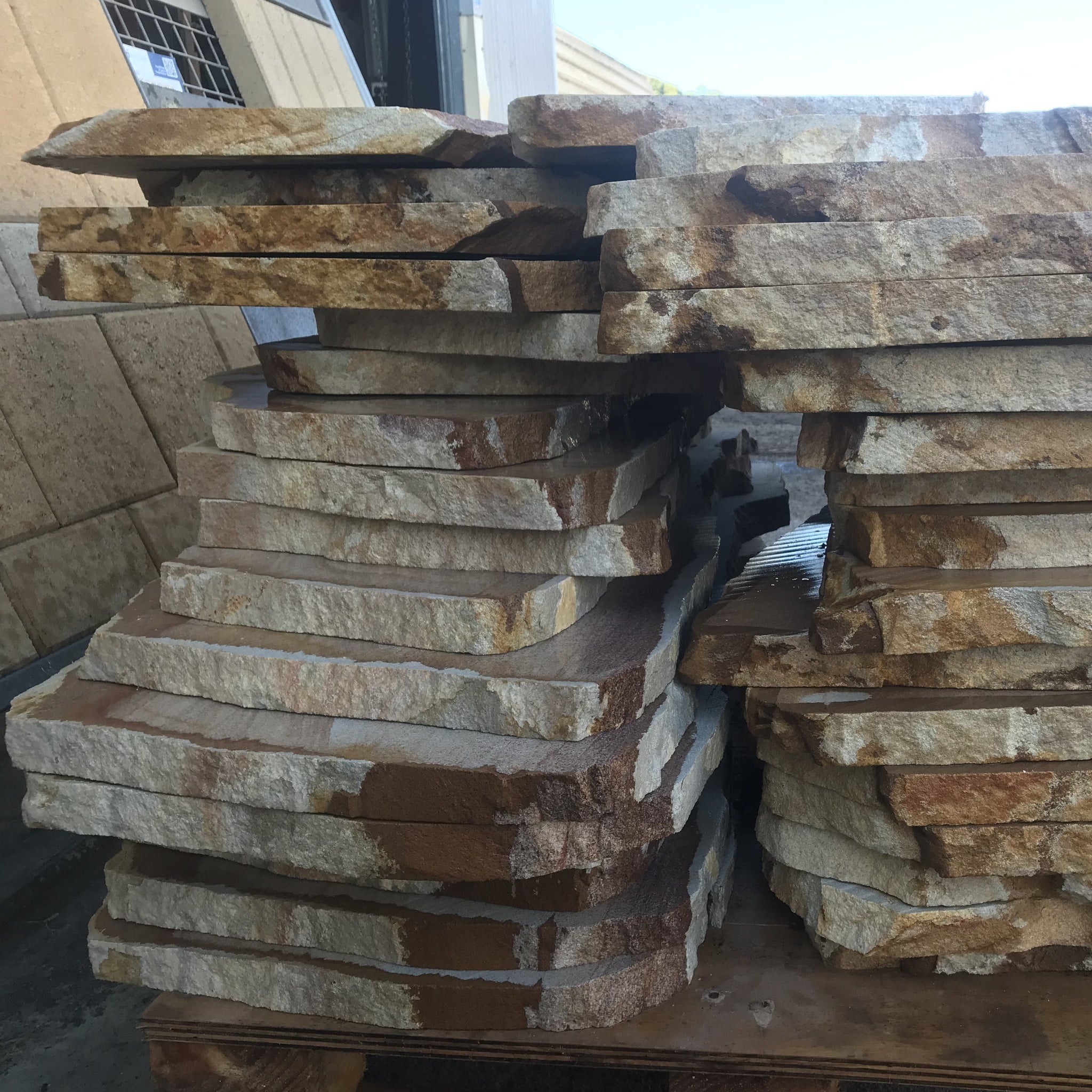 Crazy Sawn Sandstone Slabs