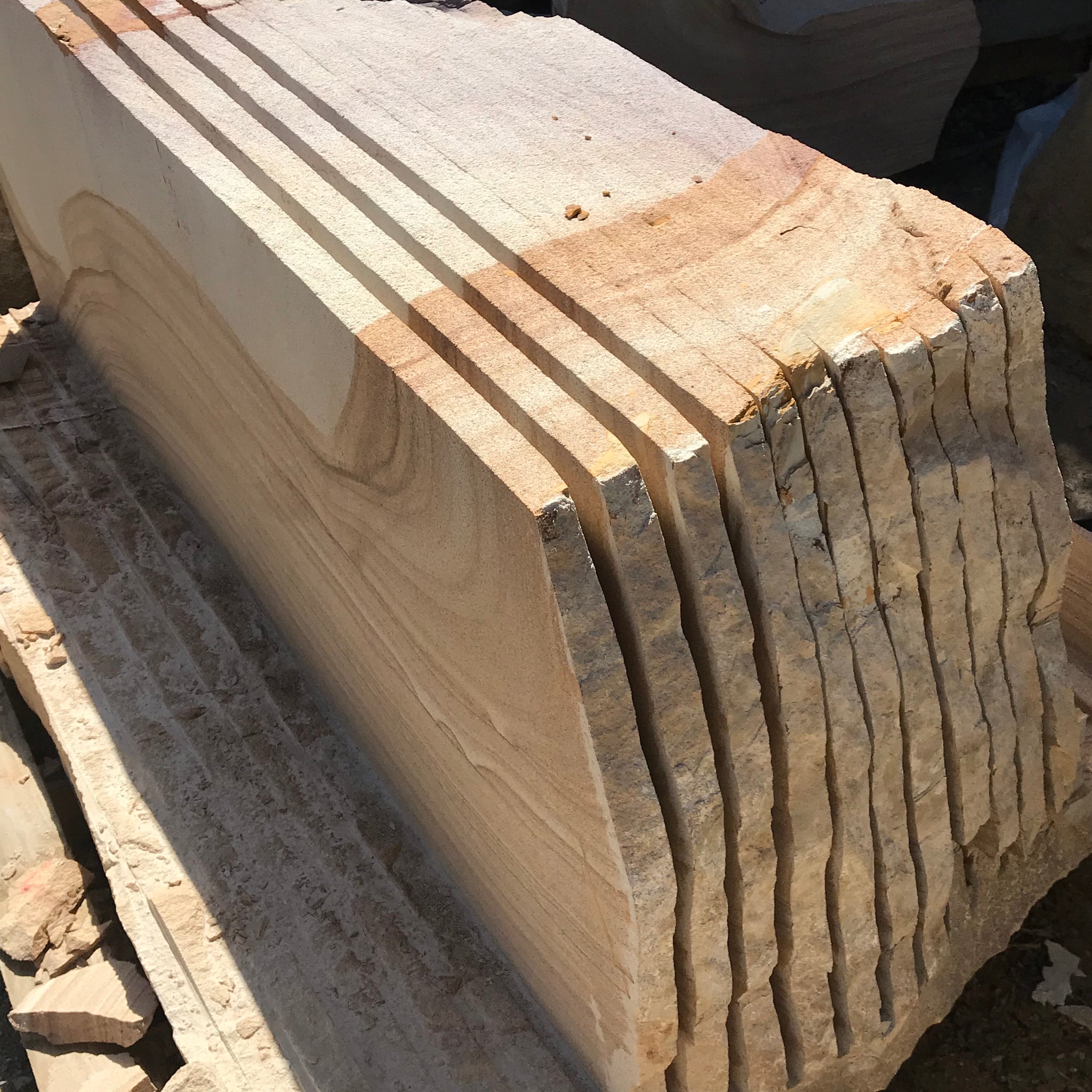 Crazy Sawn Sandstone Slabs