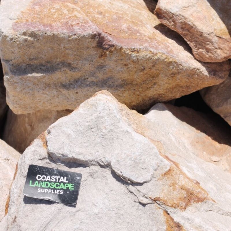 Pitche4r Rocks Rocks Sandstone Pitching Rock 1m3 - Coastal Landscape Supplies
